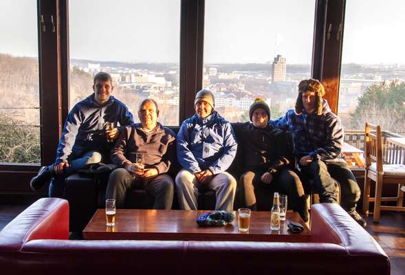 View from the restaurant by bobsleigh track
