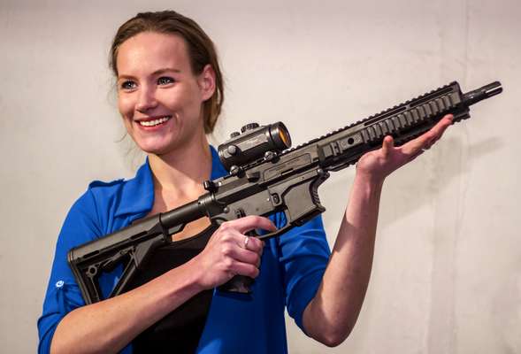 AR15 assault rifle.