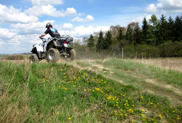Quad biking